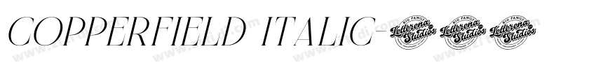 Copperfield Italic字体转换